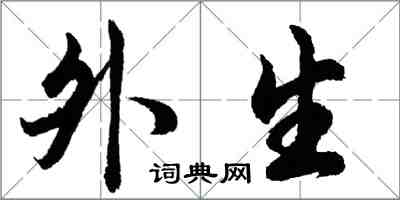 胡問遂外生行書怎么寫