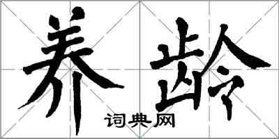 翁闓運養齡楷書怎么寫