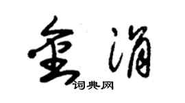朱錫榮金涓草書個性簽名怎么寫