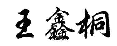 胡問遂王鑫桐行書個性簽名怎么寫