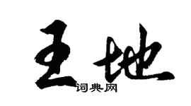 胡問遂王地行書個性簽名怎么寫