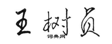 駱恆光王樹貞行書個性簽名怎么寫