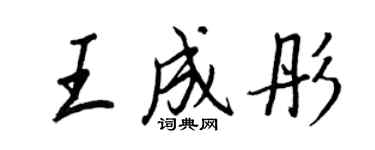 王正良王成彤行書個性簽名怎么寫