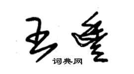 朱錫榮王豐草書個性簽名怎么寫