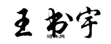 胡問遂王書宇行書個性簽名怎么寫