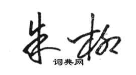 駱恆光朱柳草書個性簽名怎么寫