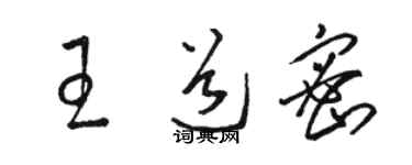 駱恆光王道密草書個性簽名怎么寫