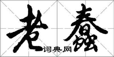 胡問遂老蠢行書怎么寫