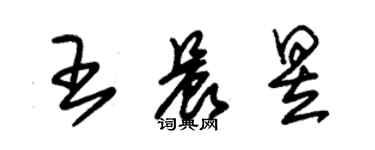 朱錫榮王晨昱草書個性簽名怎么寫