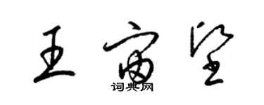 梁錦英王宙堅草書個性簽名怎么寫