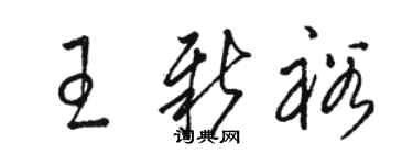 駱恆光王新裕草書個性簽名怎么寫