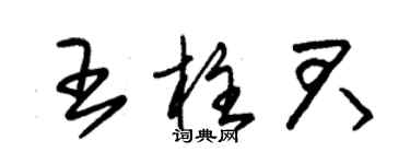 朱錫榮王柱君草書個性簽名怎么寫