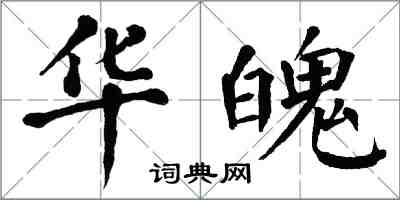 翁闓運華魄楷書怎么寫