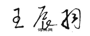 駱恆光王辰羽草書個性簽名怎么寫