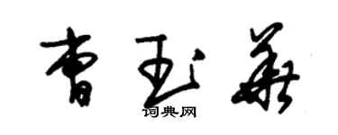 朱錫榮曹玉華草書個性簽名怎么寫