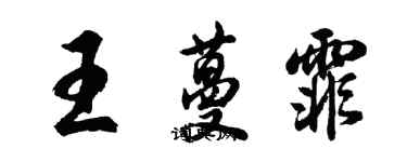 胡問遂王蔓霏行書個性簽名怎么寫