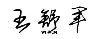 朱錫榮王舒軍草書個性簽名怎么寫