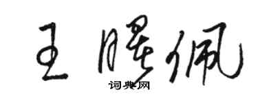 駱恆光王曙佩草書個性簽名怎么寫