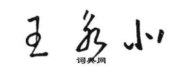 駱恆光王永北草書個性簽名怎么寫