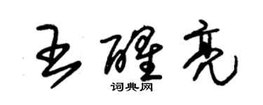 朱錫榮王醒亮草書個性簽名怎么寫