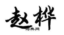 胡問遂趙樺行書個性簽名怎么寫