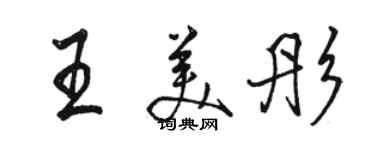 駱恆光王美彤行書個性簽名怎么寫