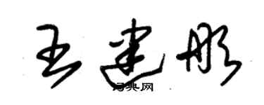 朱錫榮王建彤草書個性簽名怎么寫