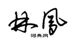 朱錫榮林鳳草書個性簽名怎么寫