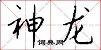 神龍怎么寫好看