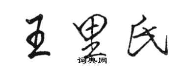 駱恆光王里氏行書個性簽名怎么寫