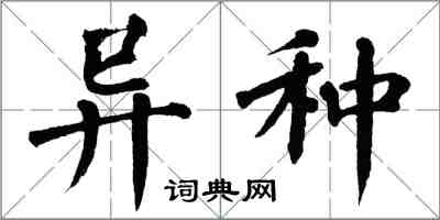 翁闓運異種楷書怎么寫