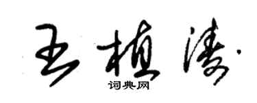 朱錫榮王植濤草書個性簽名怎么寫