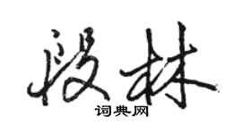 駱恆光段林行書個性簽名怎么寫