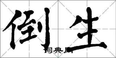 翁闓運倒生楷書怎么寫