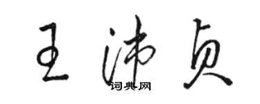 駱恆光王沛貞草書個性簽名怎么寫