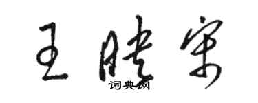 駱恆光王映宋草書個性簽名怎么寫