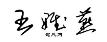 朱錫榮王雅燕草書個性簽名怎么寫