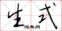 生式怎么寫好看