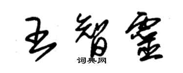 朱錫榮王智靈草書個性簽名怎么寫
