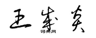 曾慶福王成炎草書個性簽名怎么寫