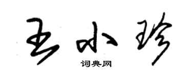 朱錫榮王小珍草書個性簽名怎么寫