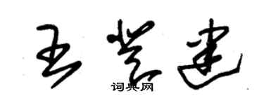 朱錫榮王登建草書個性簽名怎么寫