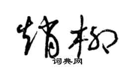 曾慶福趙柳草書個性簽名怎么寫