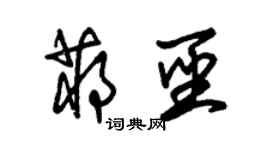 朱錫榮蔣聖草書個性簽名怎么寫