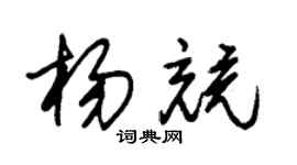 朱錫榮楊競草書個性簽名怎么寫