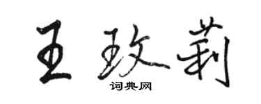 駱恆光王玫莉行書個性簽名怎么寫