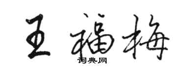 駱恆光王福梅行書個性簽名怎么寫