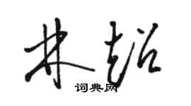 駱恆光林超草書個性簽名怎么寫