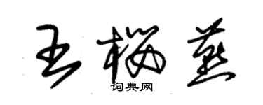 朱錫榮王櫻燕草書個性簽名怎么寫