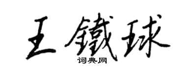 王正良王鐵球行書個性簽名怎么寫